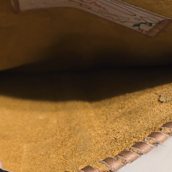 Vintage Char Crossbody Purse Handmade Leather Patchwork Braided Strap Boho - Picture 8 of 11